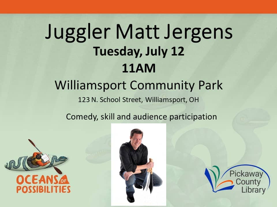 Summer event juggler Matt Jergens