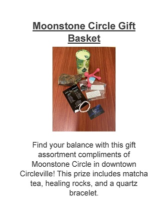 Prize raffle - gift basket from Moonstone Circle