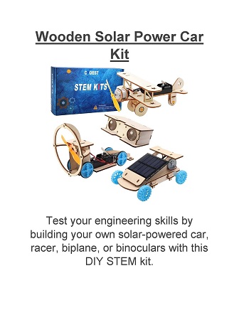 Prize raffle - wppdem solar-powered car kit